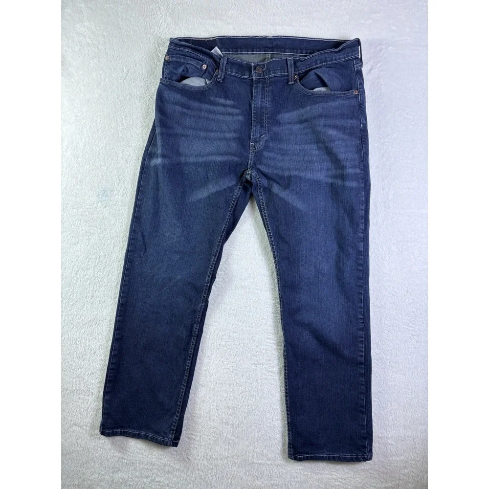 Levi's 559 Jeans Relaxed Straight Fit Blue Mens 36x30 Zip Fly Denim Dark Wash